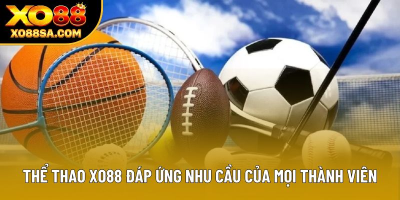 Thể thao XO88 đáp ứng nhu cầu của mọi thành viên Thể thao XO88 đáp ứng nhu cầu của mọi thành viên